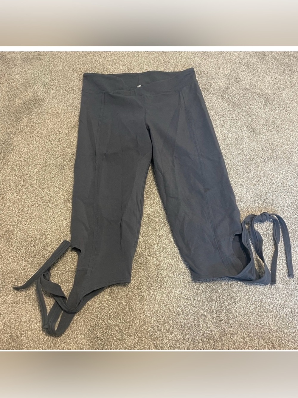 Gray Free People Movement Tie Leggings